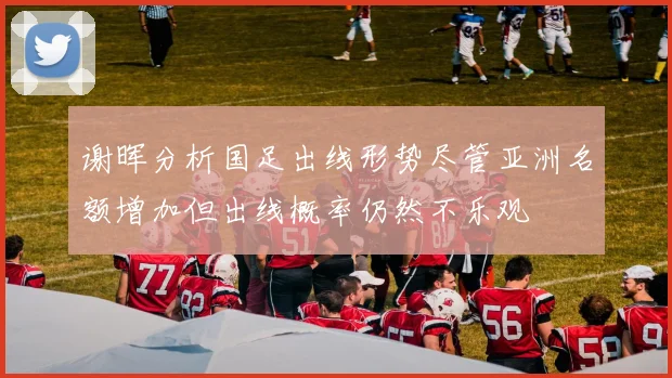 谢晖分析国足出线形势尽管亚洲名额增加但出线概率仍然不乐观